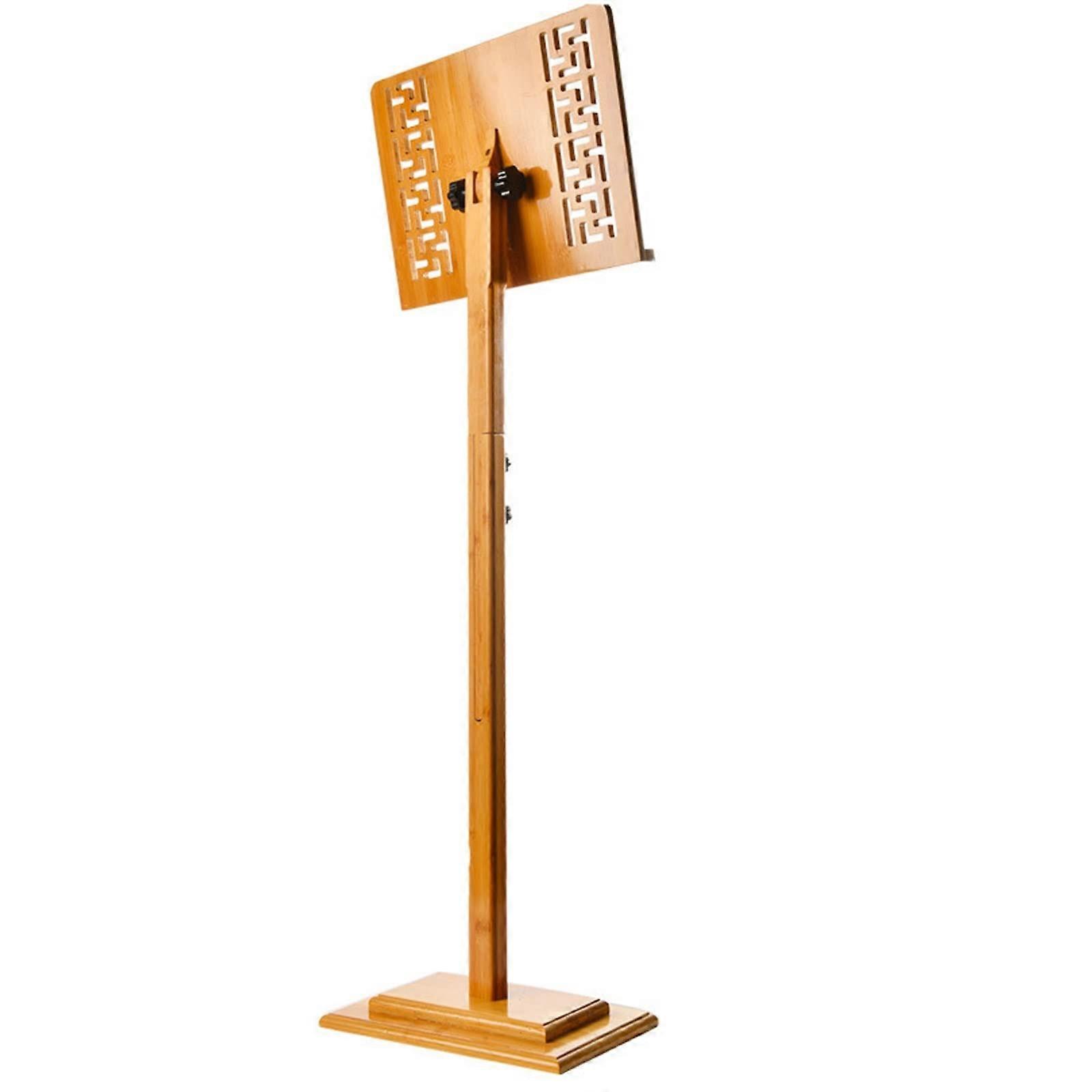 Conductor Music Stand, Portable Folding Violin Stand, Lightweight with Retro Design (Wood 17x45x75cm)