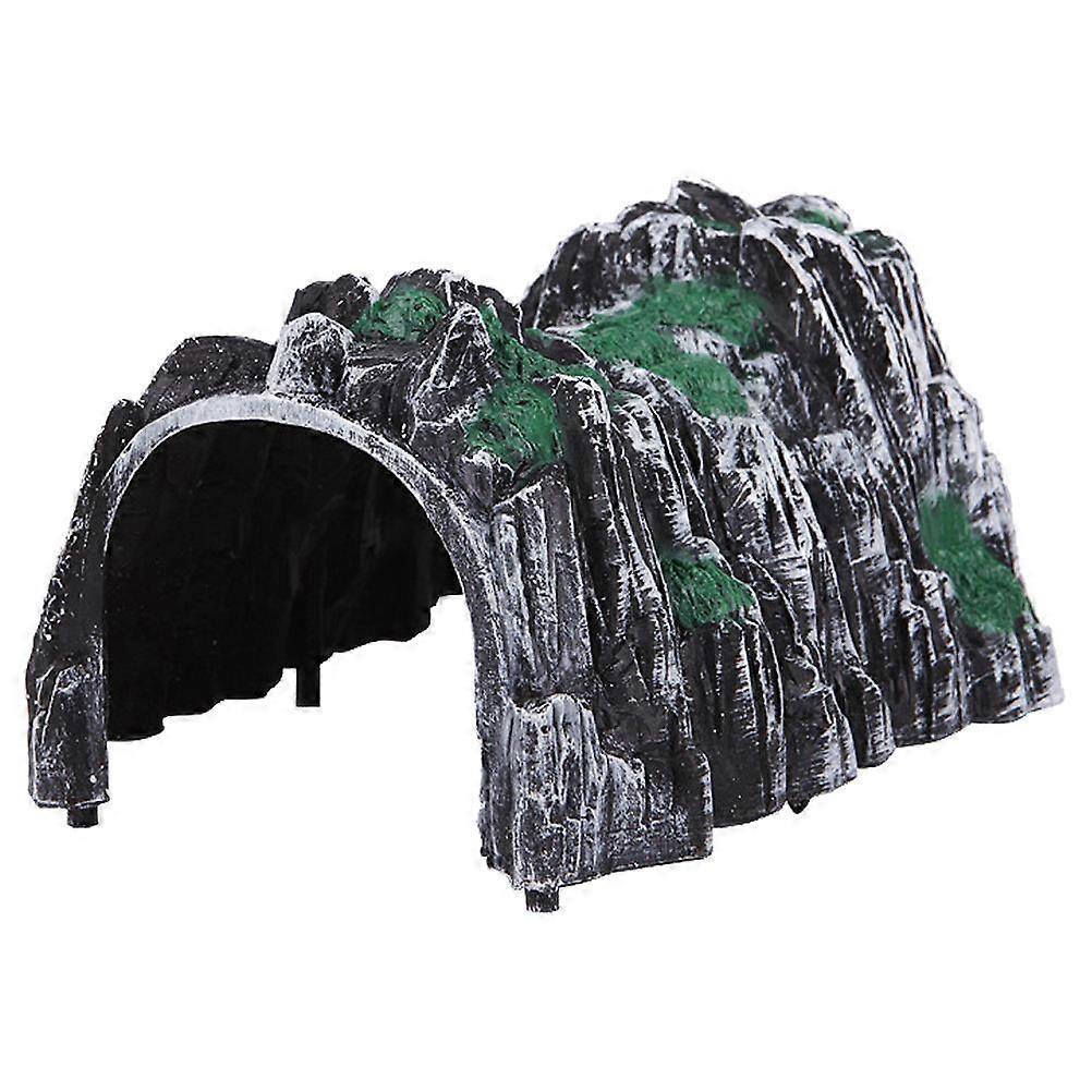 Model Train Tunnel Accessory Simulation Rockery Train Cave Railway For Kids 17.80X13.70X10.00CM Plastic Realistic Detailing 1Set