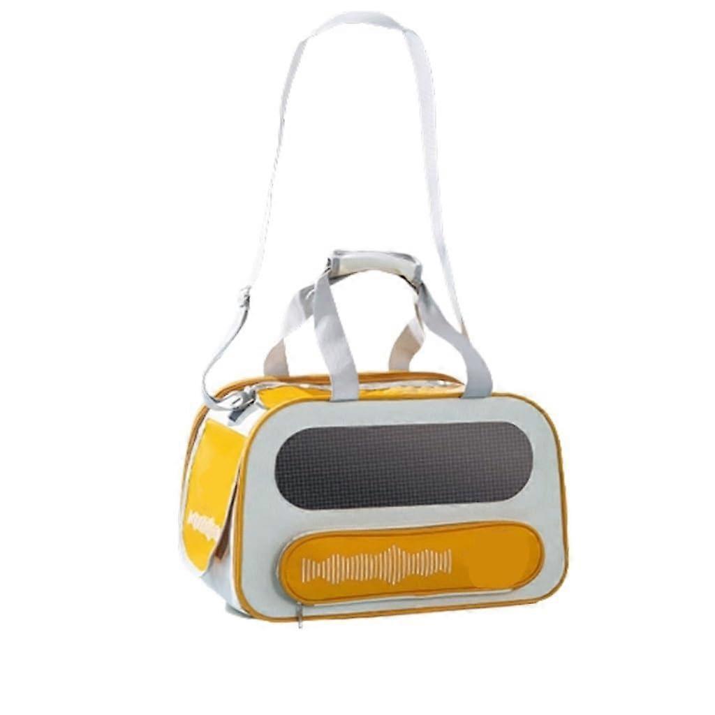 Kitten Carrier Bag Yellow, Multifunctional Cat Bag for Outings, Portable Backpack and Handbag for Cats