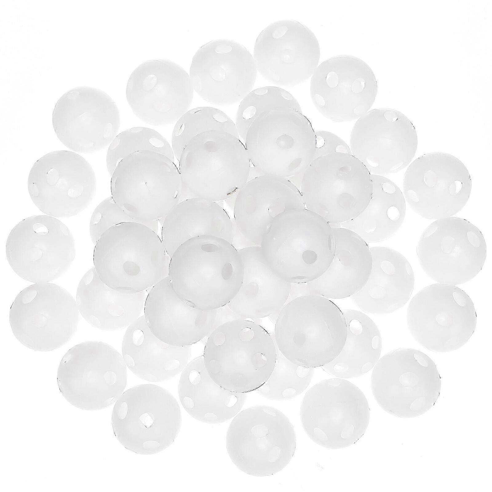 2025 50 Pcs Rattle Balls Inserts Rattle Balls Noise Maker Balls Insert Plastic Repair Balls for Pet Toys Puppet Dolls