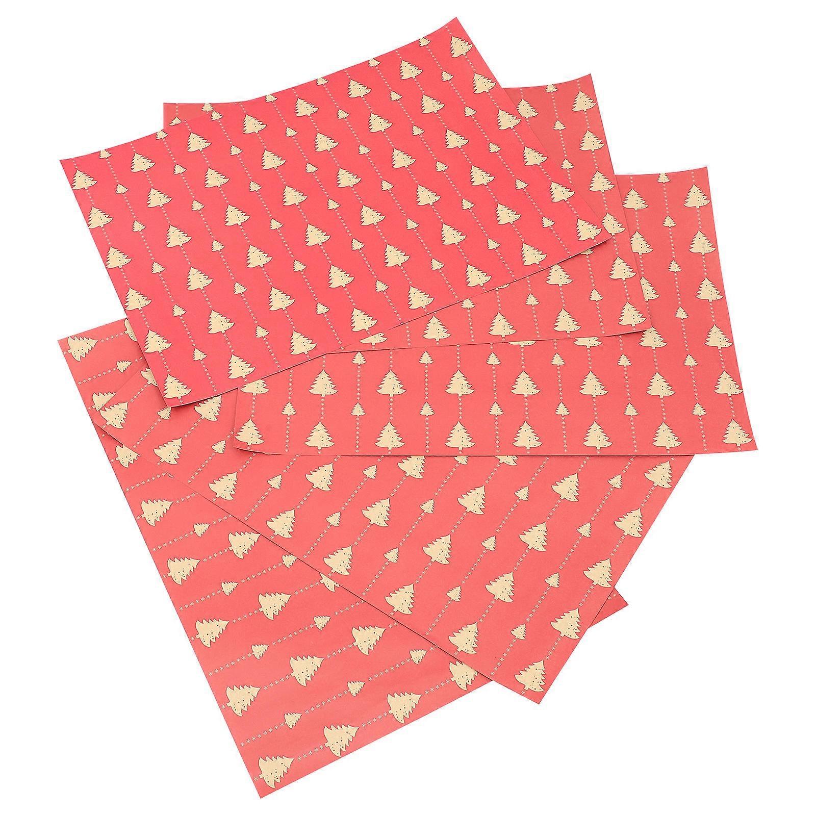 Csokor csomagolópapír Retro Design ajándék Csokor Dekoratív használat Zöld 5Pack