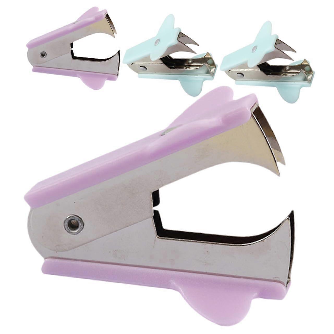 Handheld Staple Remover Set of 4, Ergonomic Design, Portable, Multi-Color, Ideal for Office and Home Use