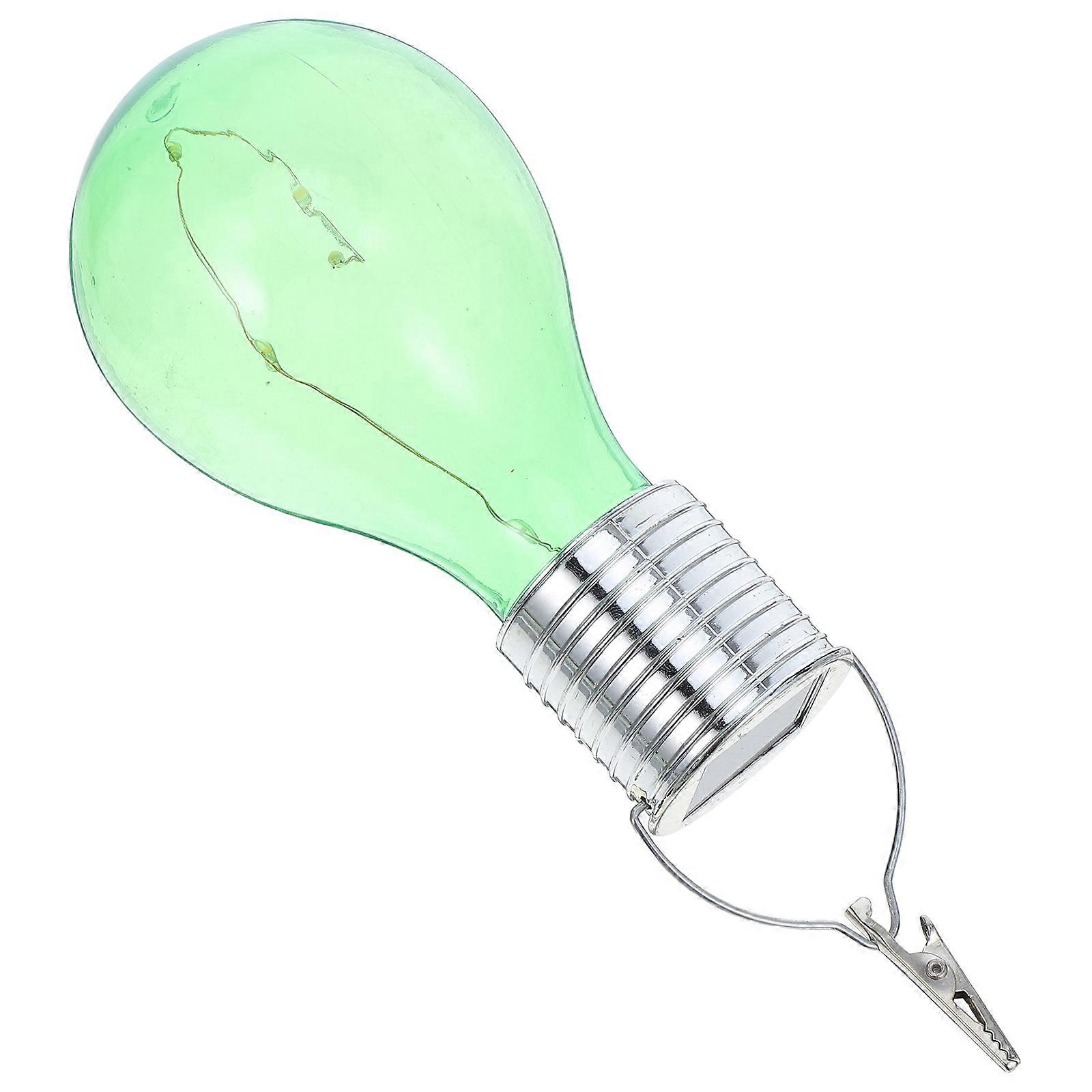 Solar Light Bulb for Outdoor Use with Plastic Material and Green Color 8000 Hours Life