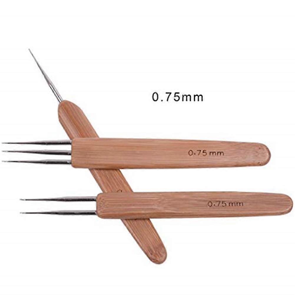 0.75mm المجدل الحياكة الإبر مجموعة أحادية الكروشيه أدوات الحياكة إبر الكروشيه