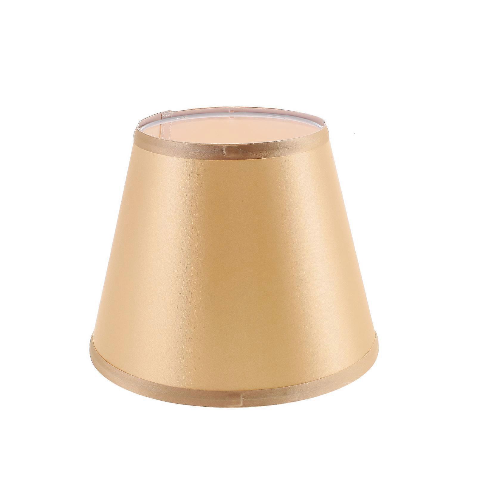 Golden Fabric Lampshade for Table Lamps with Sturdy Structure and Soft Light Effect for Home Use 10.5 Inches