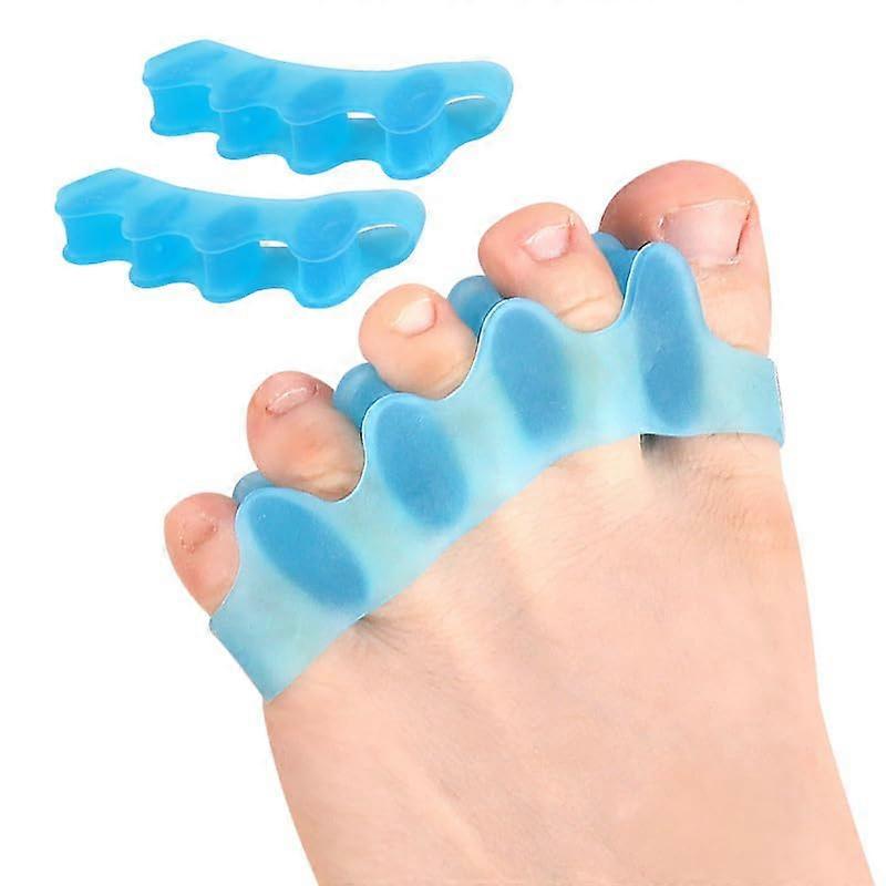 Toe Separators 6-Piece Set For Kids And Adults, Toe Spacers For Bunions, Bunion Corrector, Bunion Splint, Blue