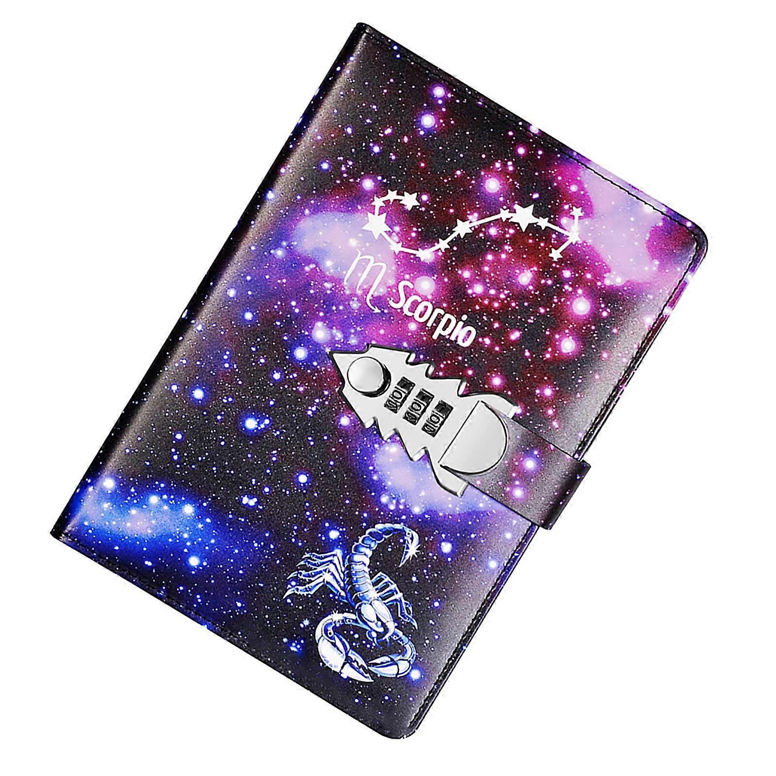 Exceptional Diary with Twelve Constellations  with Lock Offers a Wonderful Look Planner  Budget and Planning Scorpio