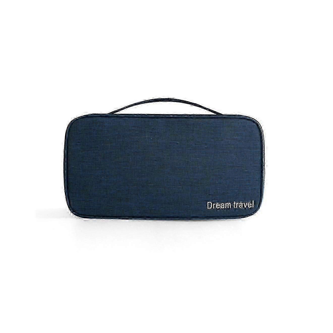 Navy Blue Compression Sack for Travel Underwear and Small Items Storage