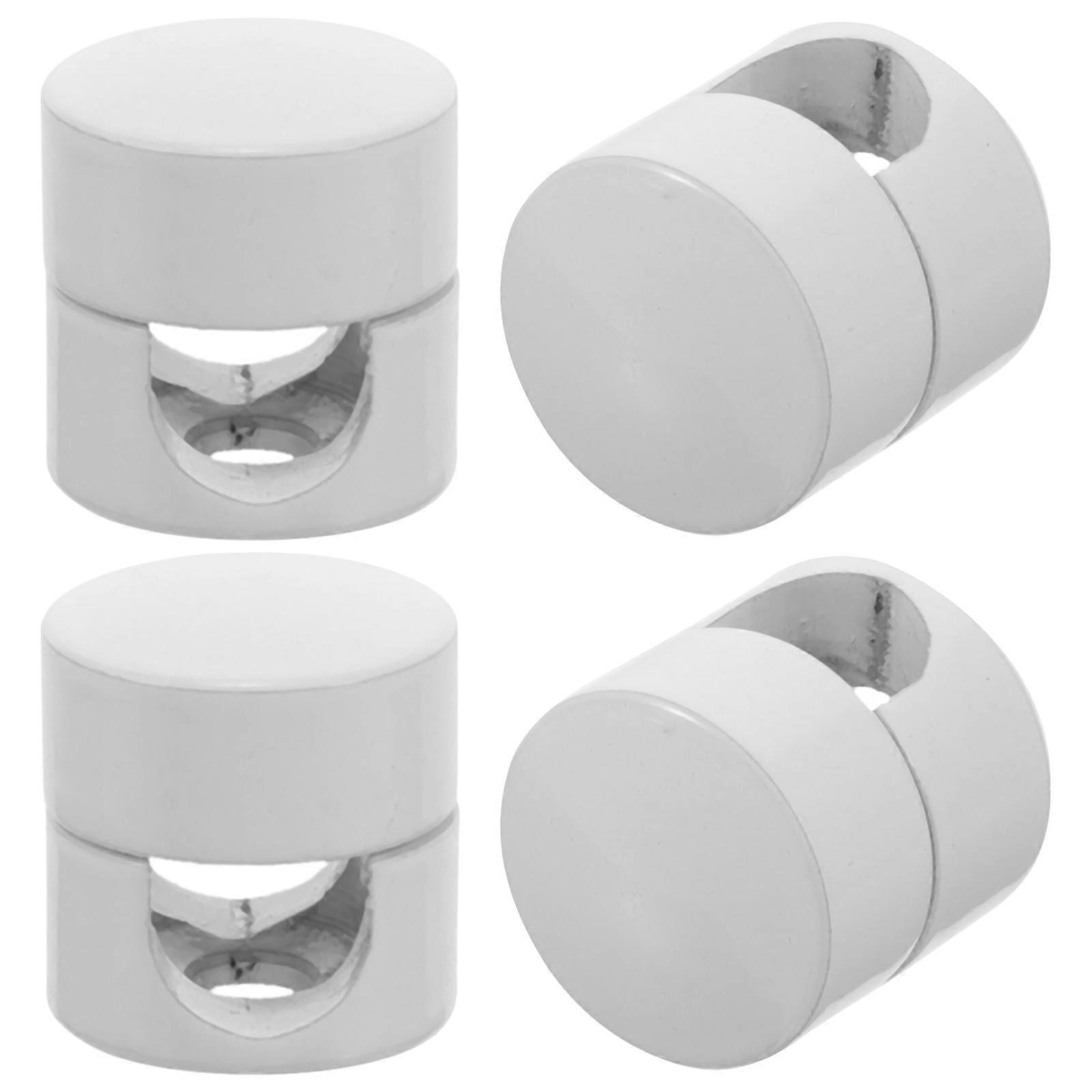 Secure Lighting Fixtures Cord Grip Connector With Retro Design For Cafe Settings 4Pcs White Durable And Anti-Rust