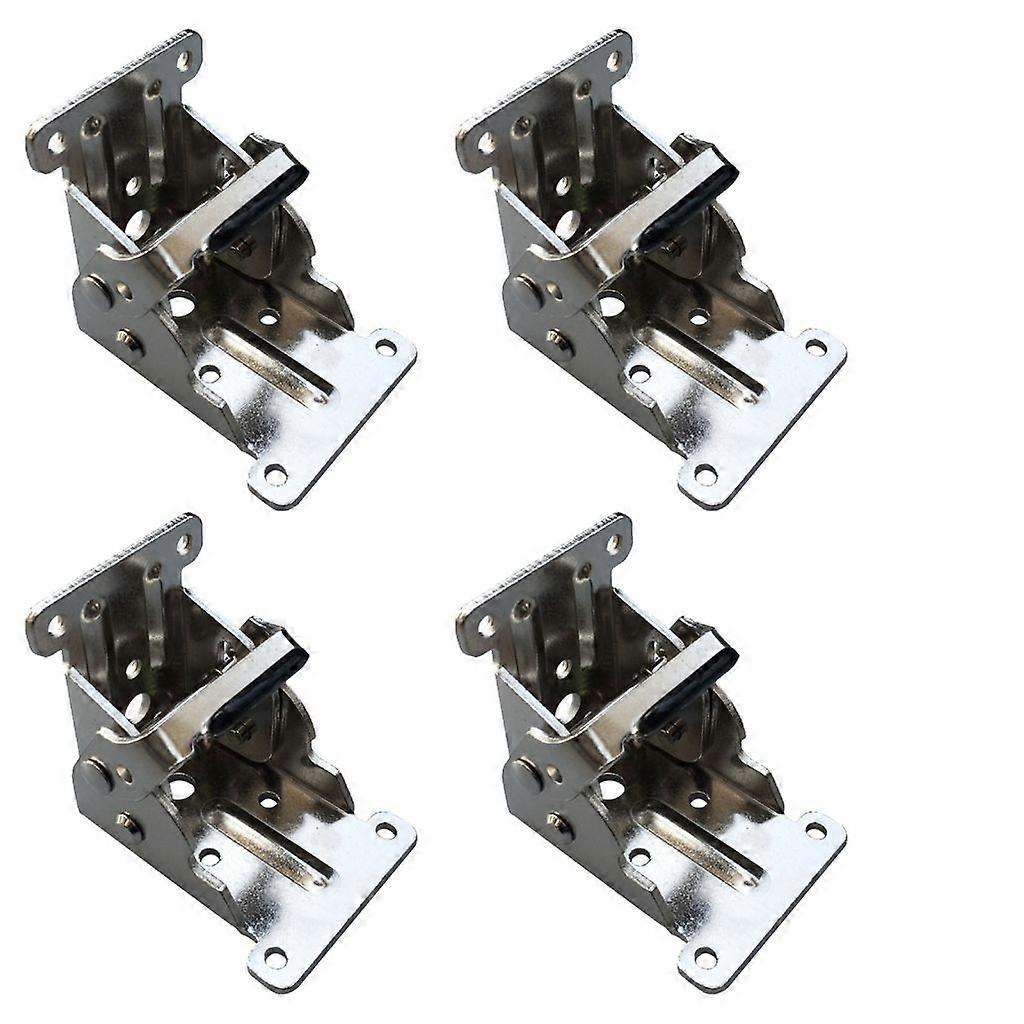 4Pcs 90 Degree Folding Table Legs Bracket Self Locking Hinge Furniture Fitting