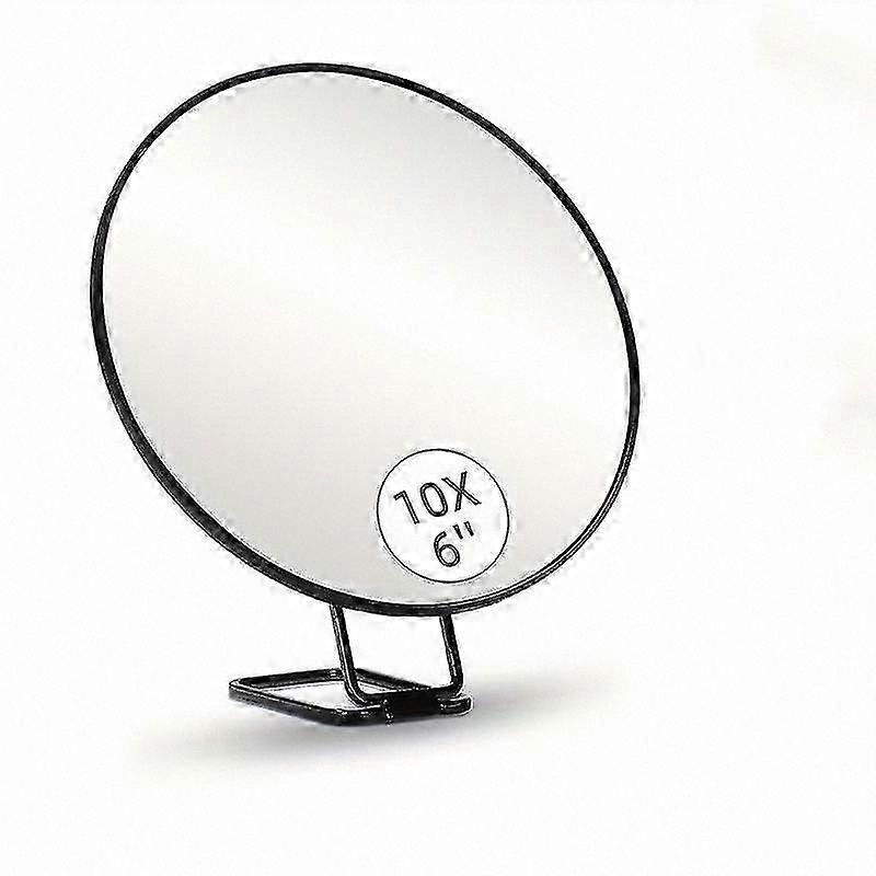 Compact 30x Magnifying Mirror with Stand, Tweezers, and Dual 30x/1x Magnification for Travel and Makeup Application