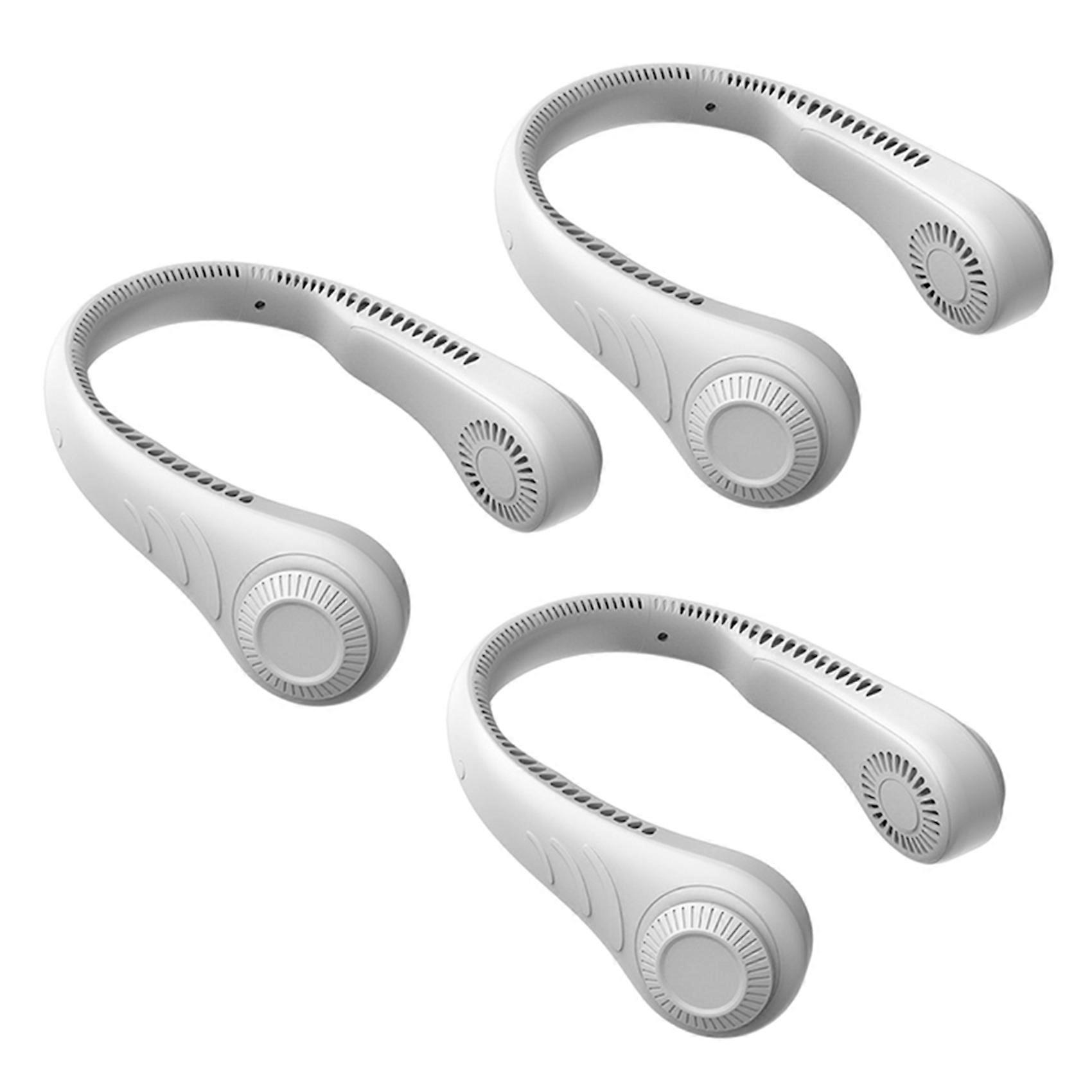 Portable Leafless Hanging Neck Fan,360 Degree Lazy Neckband Fan 78 Surround Air Outlets USB 4000Mah