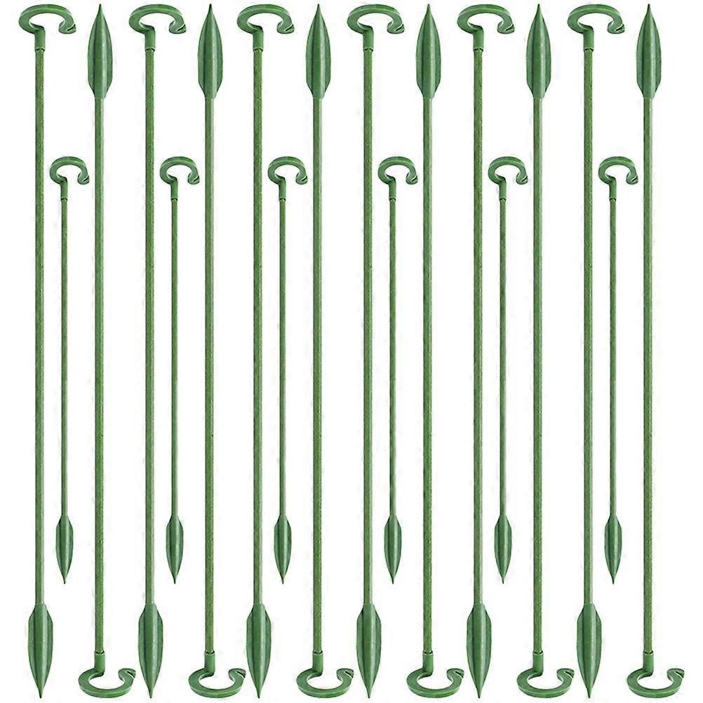 Garden Orchid Support Rack 40Pcs Set For Home Gardening Green Plastic Growth Support For Potted Plants