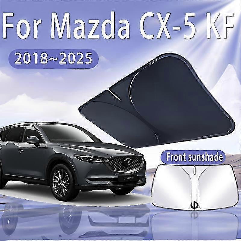 حاجب مظلة أمامي أمامي قابل للطي لمازدا CX-5 KF (2018-2025) ، ملحق تلقائي عازل للحرارة لفصل الصيف