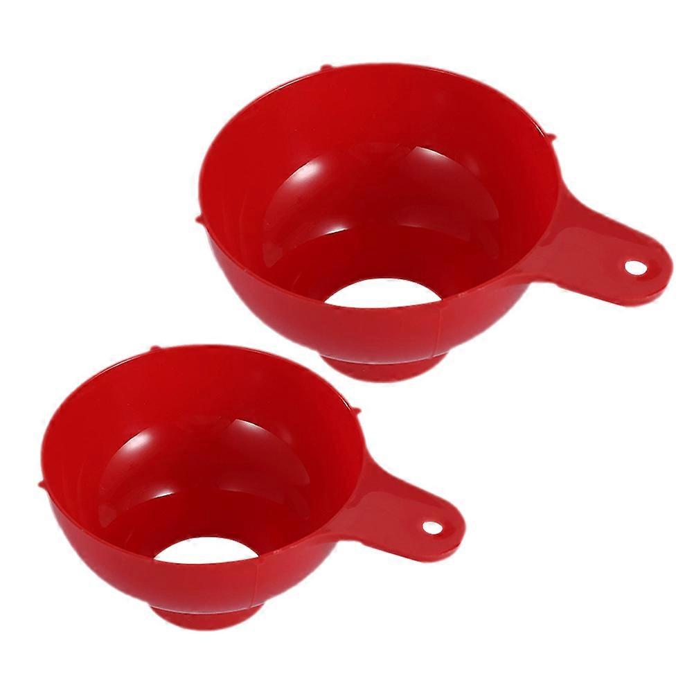 Wide Mouth Plastic Liquid Funnel Set with Ergonomic Handle Food Grade Jam Filling Tool for Bottles and Canning Jars, Spill Resistant Design