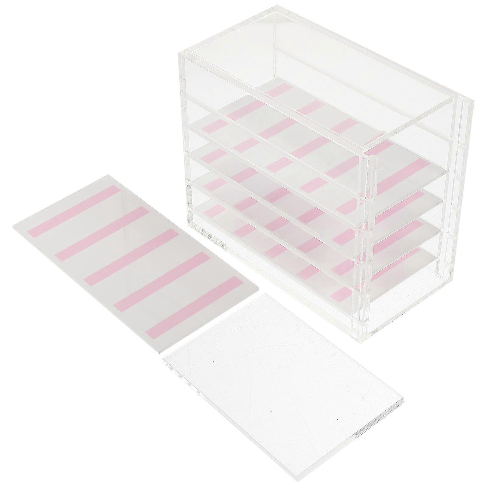 5 Tier Nail Tips Organizer Empty Acrylic Storage Box for False Nails
