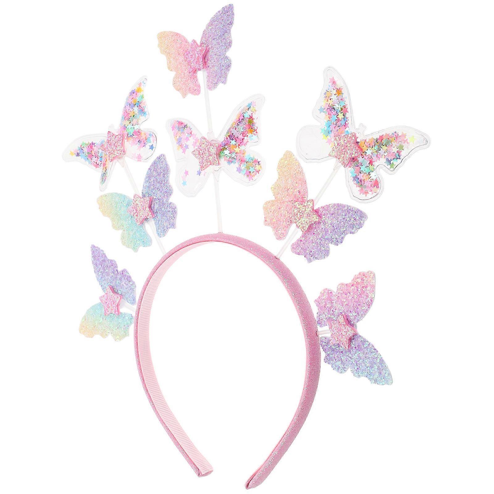 Here's a polished and engaging product description based on your query:

 

✨ **Sparkly Butterfly Headband – Durable & Stylish Hairband with Unique