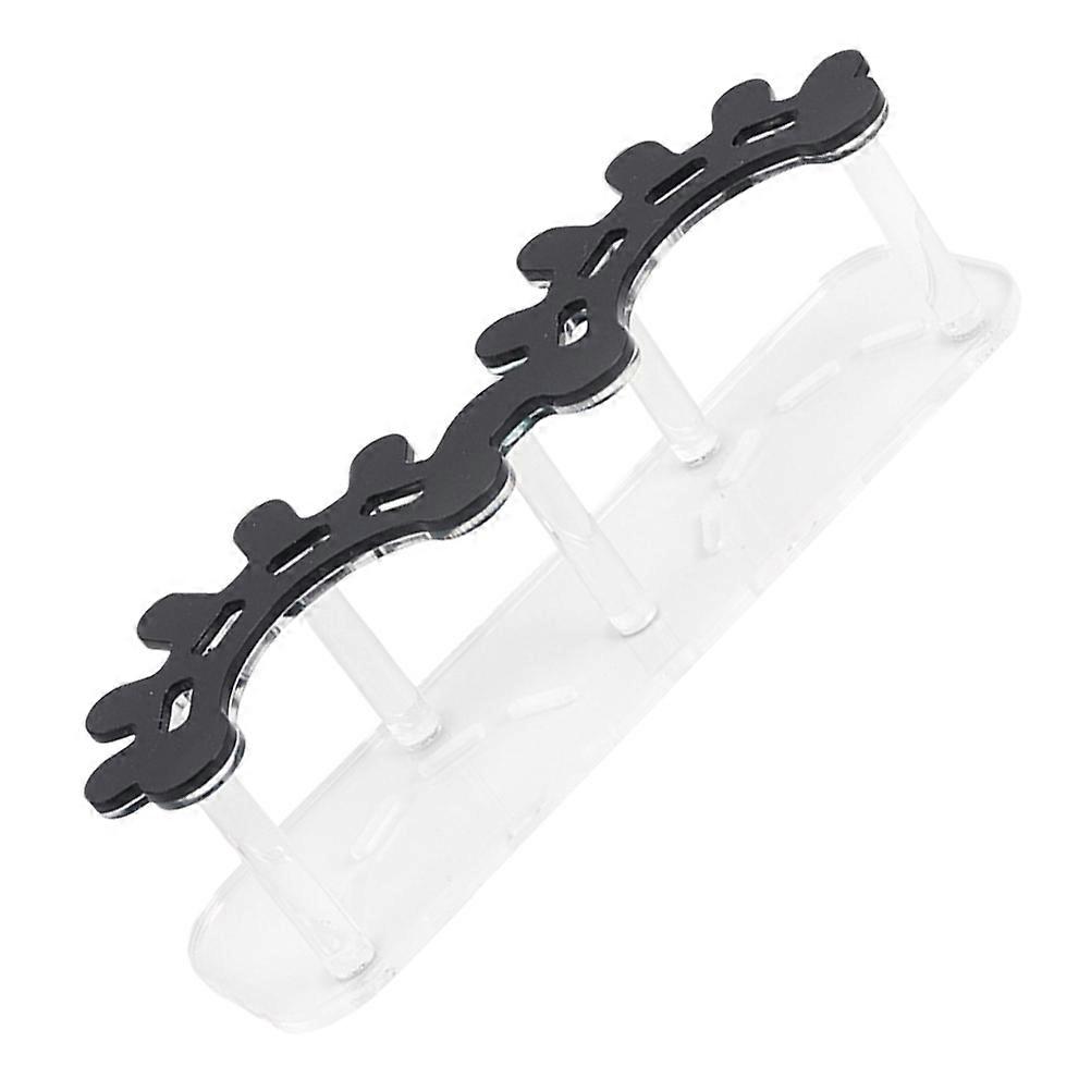 Acrylic Lash Tweezer Display Stand Organizer Stylish Eyelash Shaped Storage for Extensions Tools, Durable & Space Saving Design