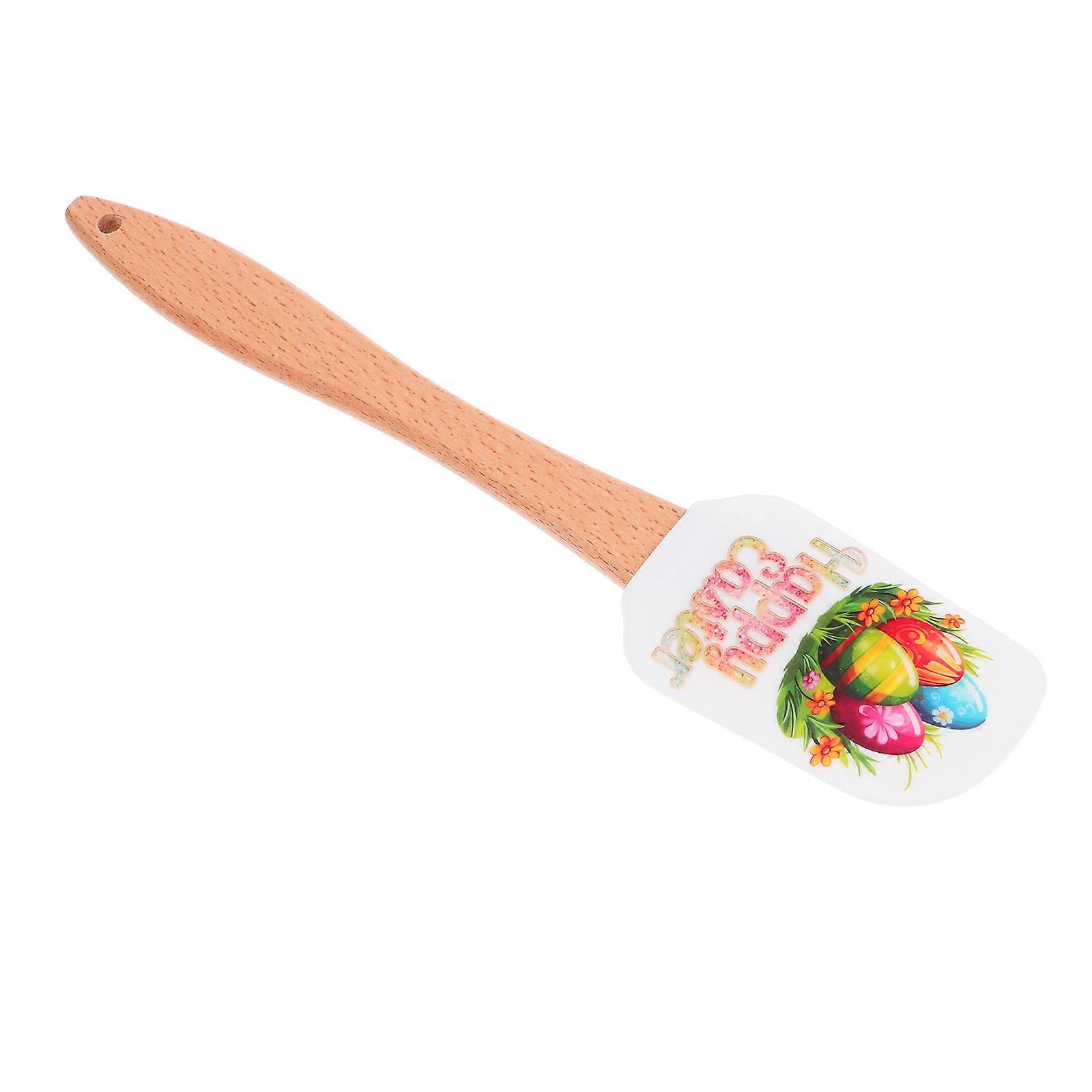 Silicone With Wooden Handle For Kitchen Tools Versatile Use In Easter Baking 1Pack