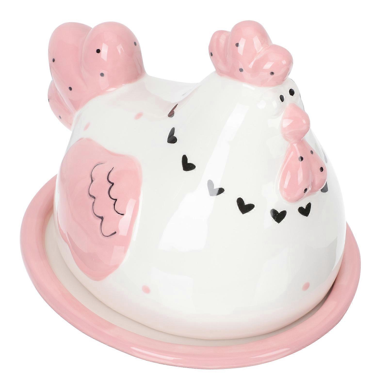 Embossed Butter Box Creative Chick Shape Food Container Assorted Color 18x15cm Airtightness 1Pc