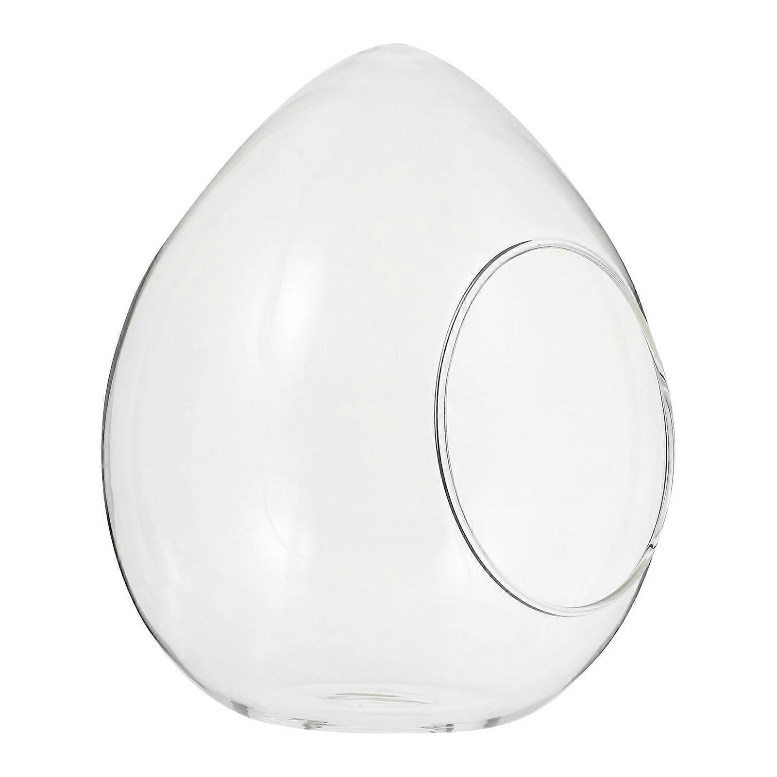 Clear Hideout Hamster Glass Nest Round Shape Pet Owners Comfortable Resting Place 1Pack