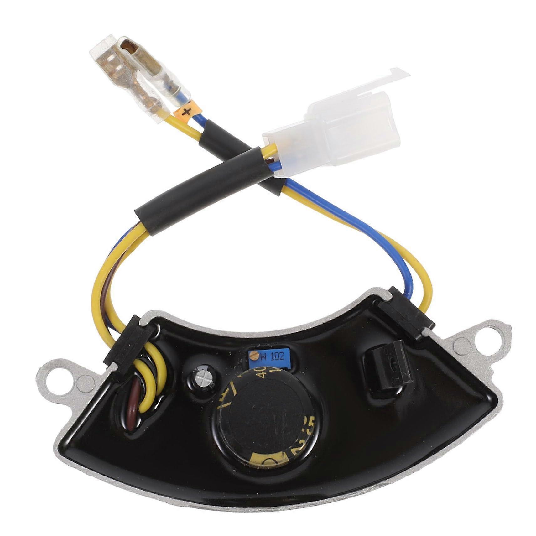 Automatic Voltage Regulator 2 KW for Petrol Power Half Moon AVR with Rectifier Module Reliable Power Supply Black Ideal for Electronic Controls