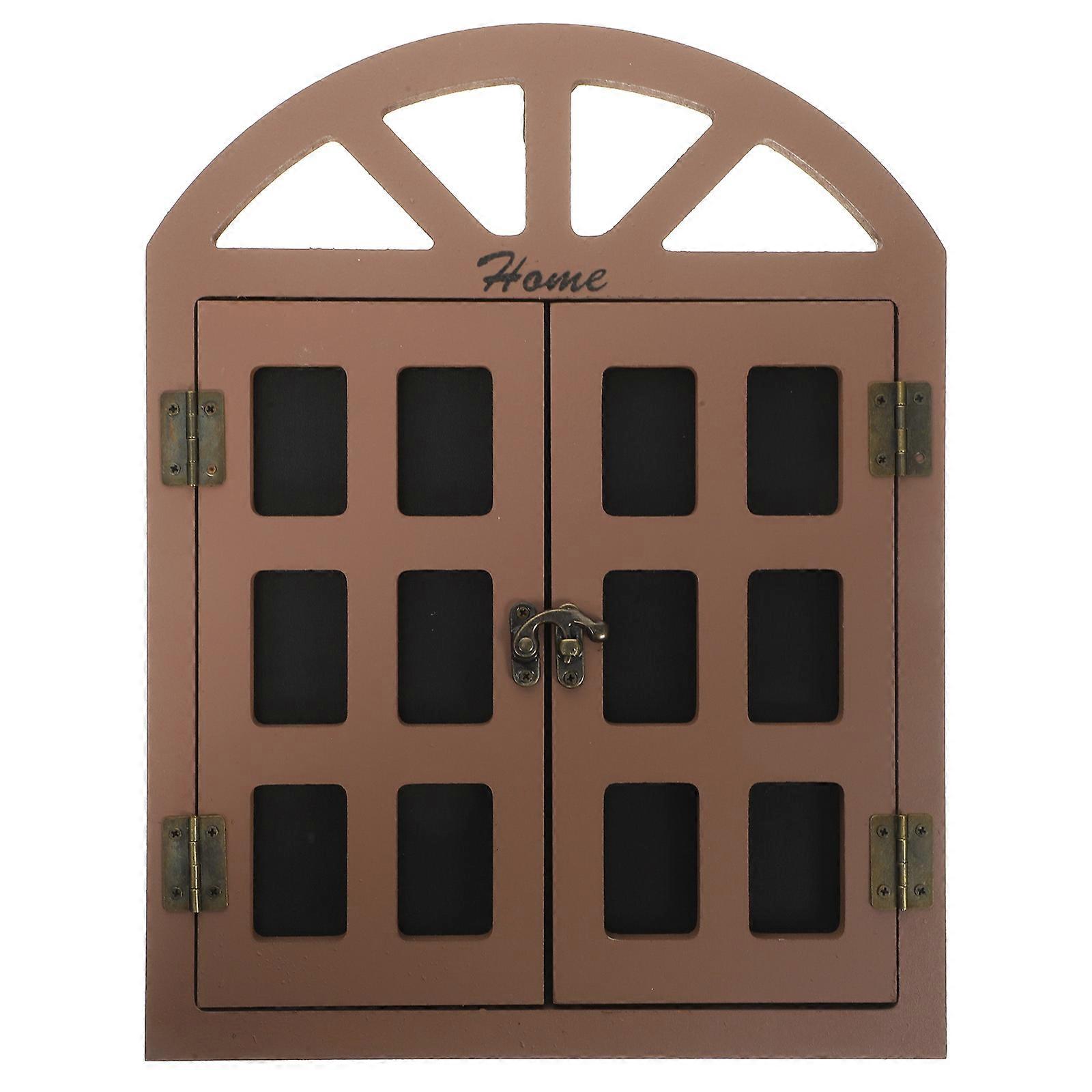Wooden Chalkboard Hanging Design Message Board For Kitchen And Garden 33X25.5X1.6CM 1Pcs