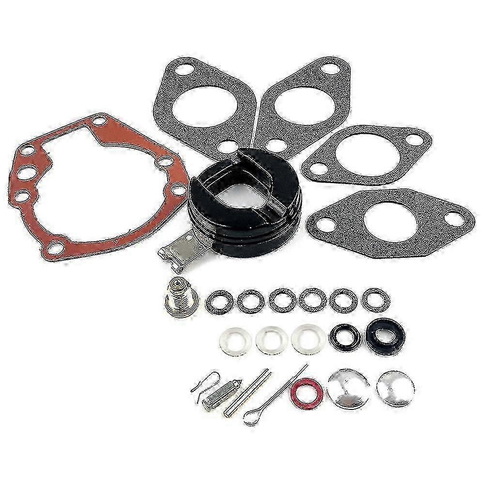 Carburetor Rebuild Kit with Float for 3-15 HP Outboard Motors Compatible with 439071 Models