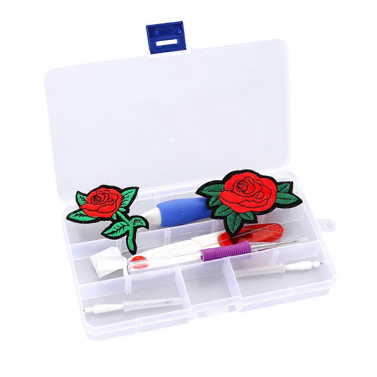 Punch Needle Embroidery Tool For Artists Transform Textiles With Patterns 17.5x10x2.5cm Ergonomic Design 1 Set
