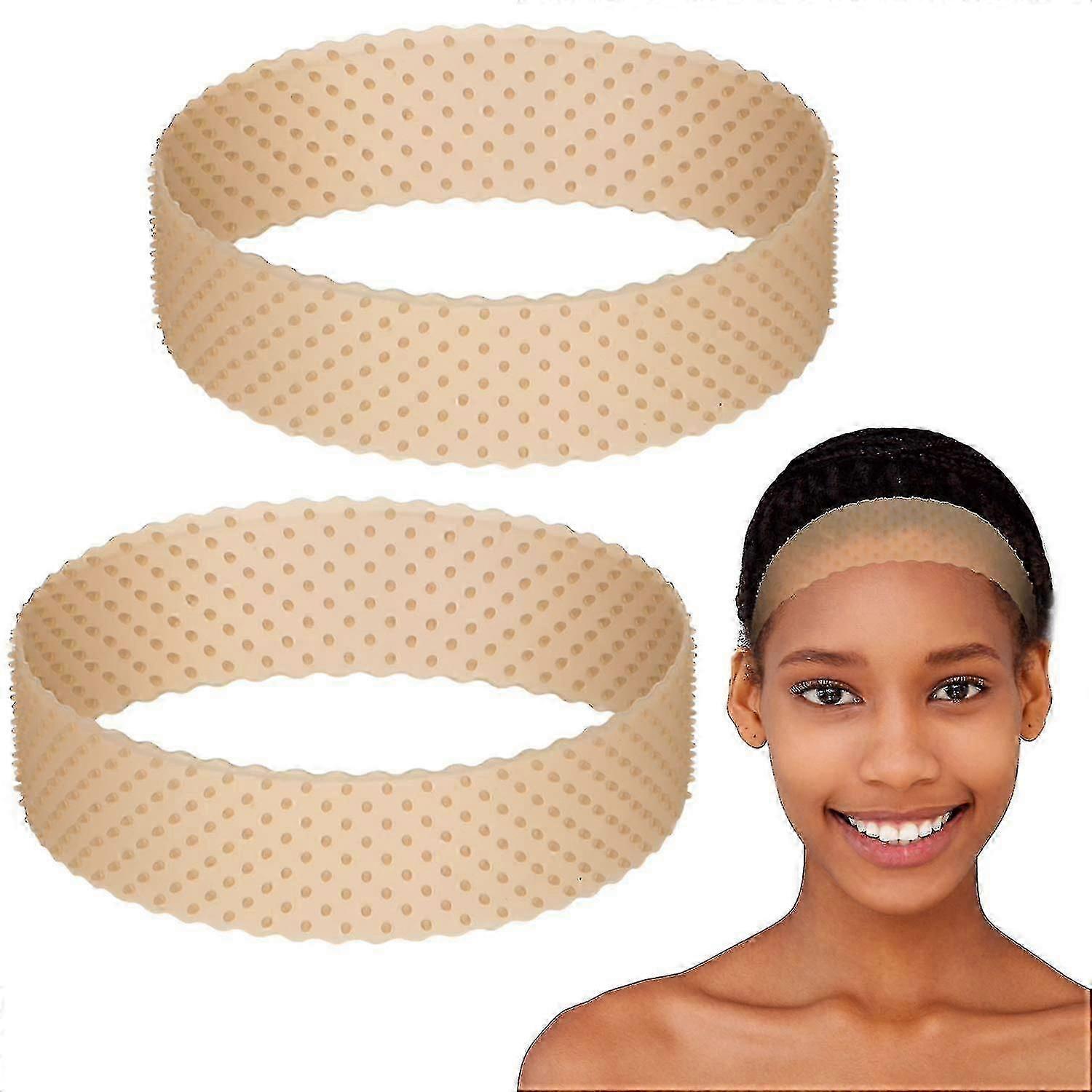 Silicone Grip Wig Band Adjustable Silicone Wig Headband Fix Non-slip Wig Bands Seamless Wig Band Wig Grip Band