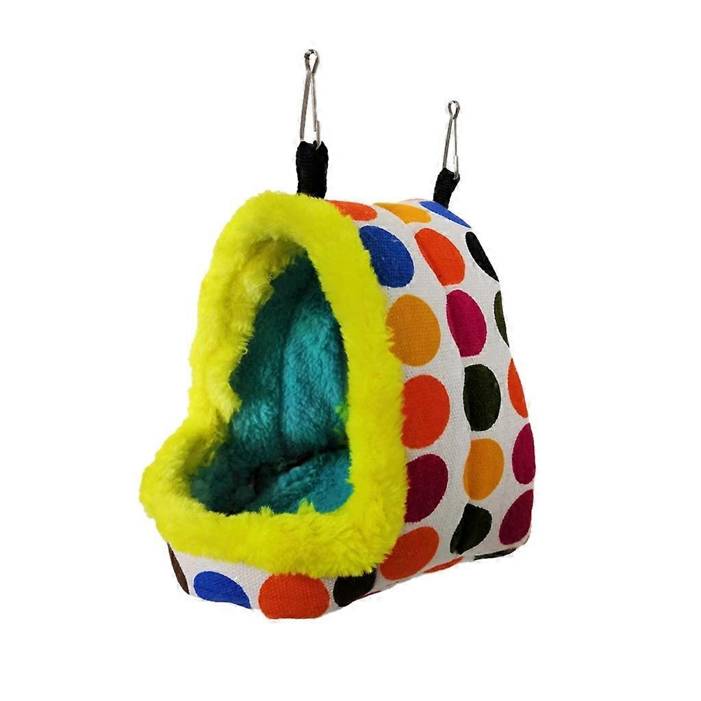 Vogelhänge Hanging Cage Hammock Winter Warm Nest Plush Tent Hideout for Parrot Snuggle Hut for Sleeping and Resting