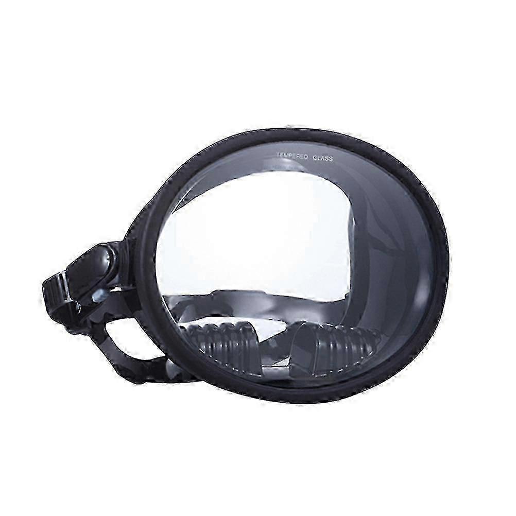 1pc Anti-Fog Wide-Field Diving Goggles for Swimming (Black, 15.5*13cm)