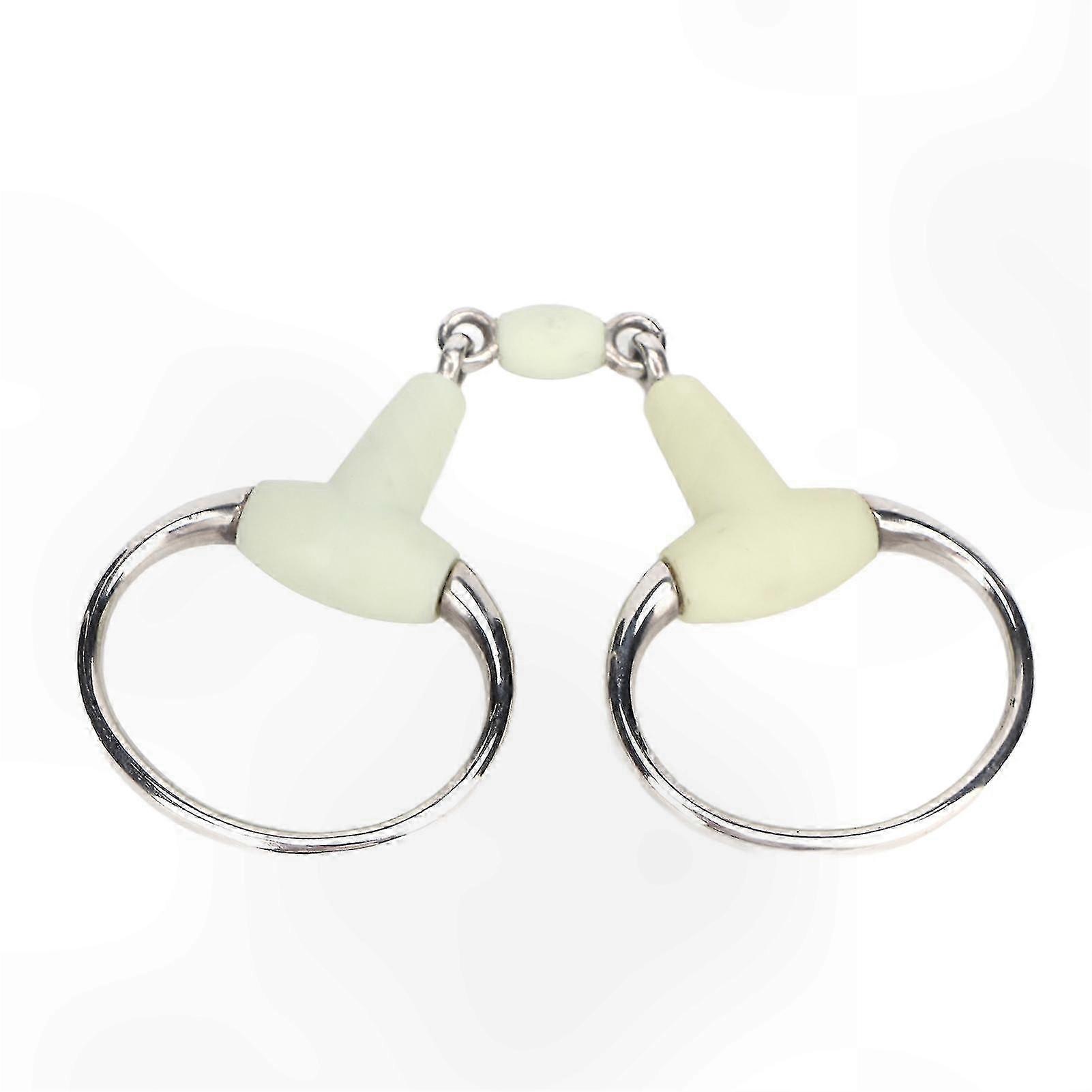 nerezová ocel kůň bit příchuť guma obalená koňská ústa snaffle bit pro hodiny tréninku dostihů