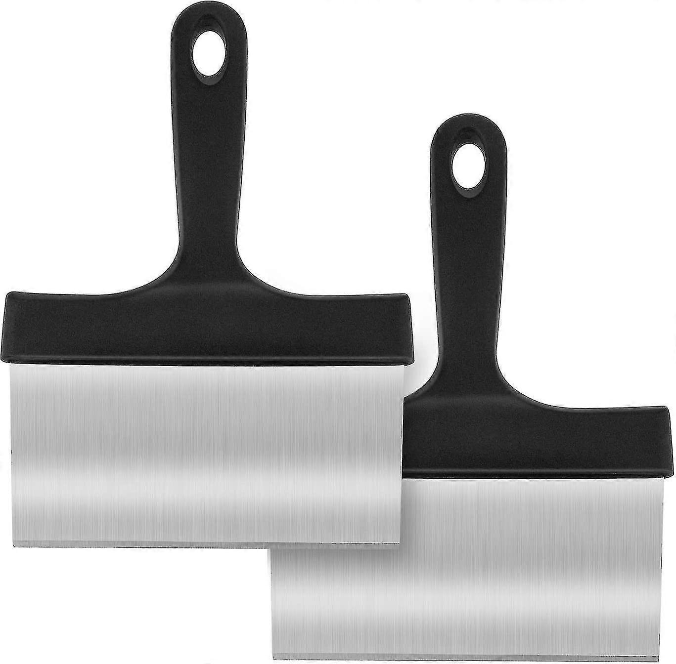 Heavy-duty barbecue scraper, Stainless steel material, Multi-functional design, Suitable for multiple types of grills