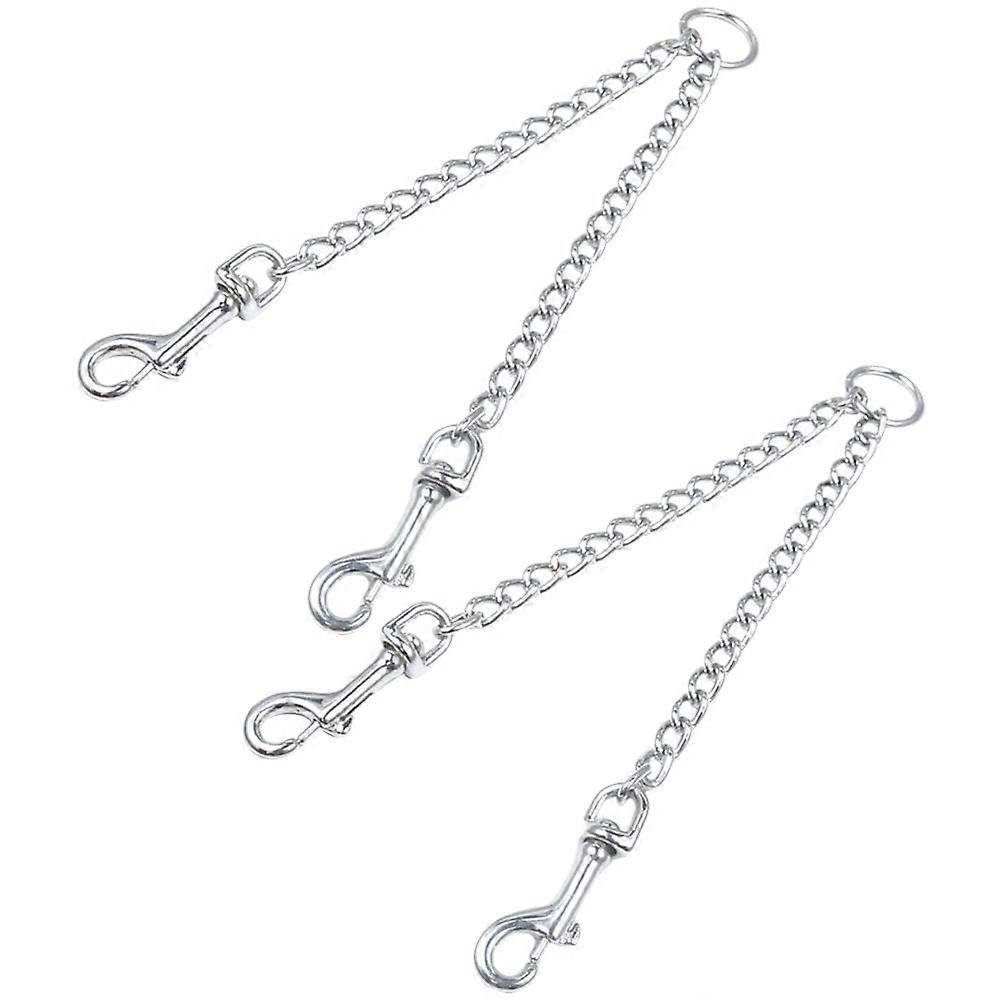 2pcs Dog Collar Buckles Heavy Duty Backup Clasp Leash Connector for Pets