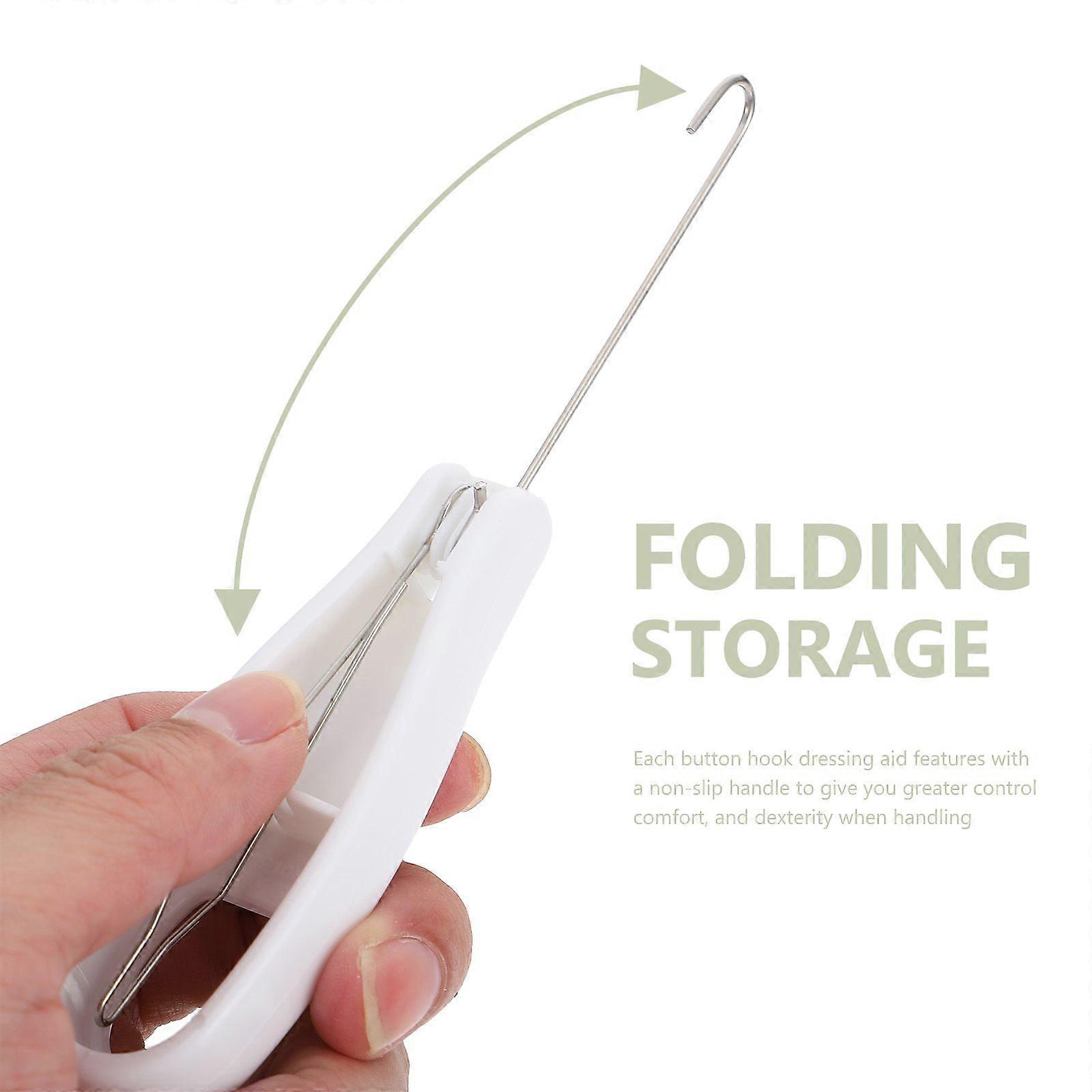 Button Hook Helper Assistance Tool for The Elderly One-Hand Button Tool