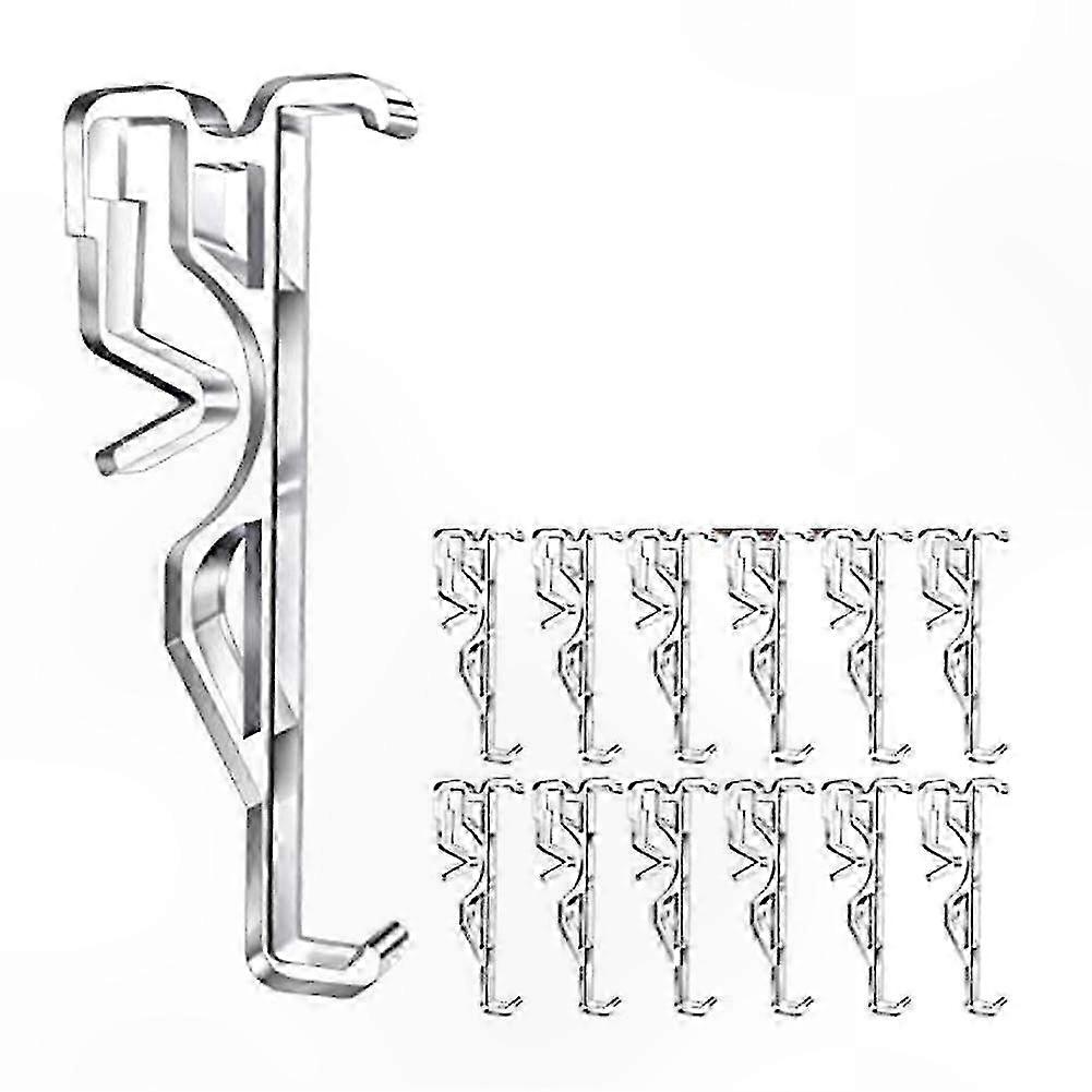 Clear Valance Clips for Horizontal Blinds - Hidden Window Blind Clips, No Drill Installation, Durable Plastic Clips (12 Pack)