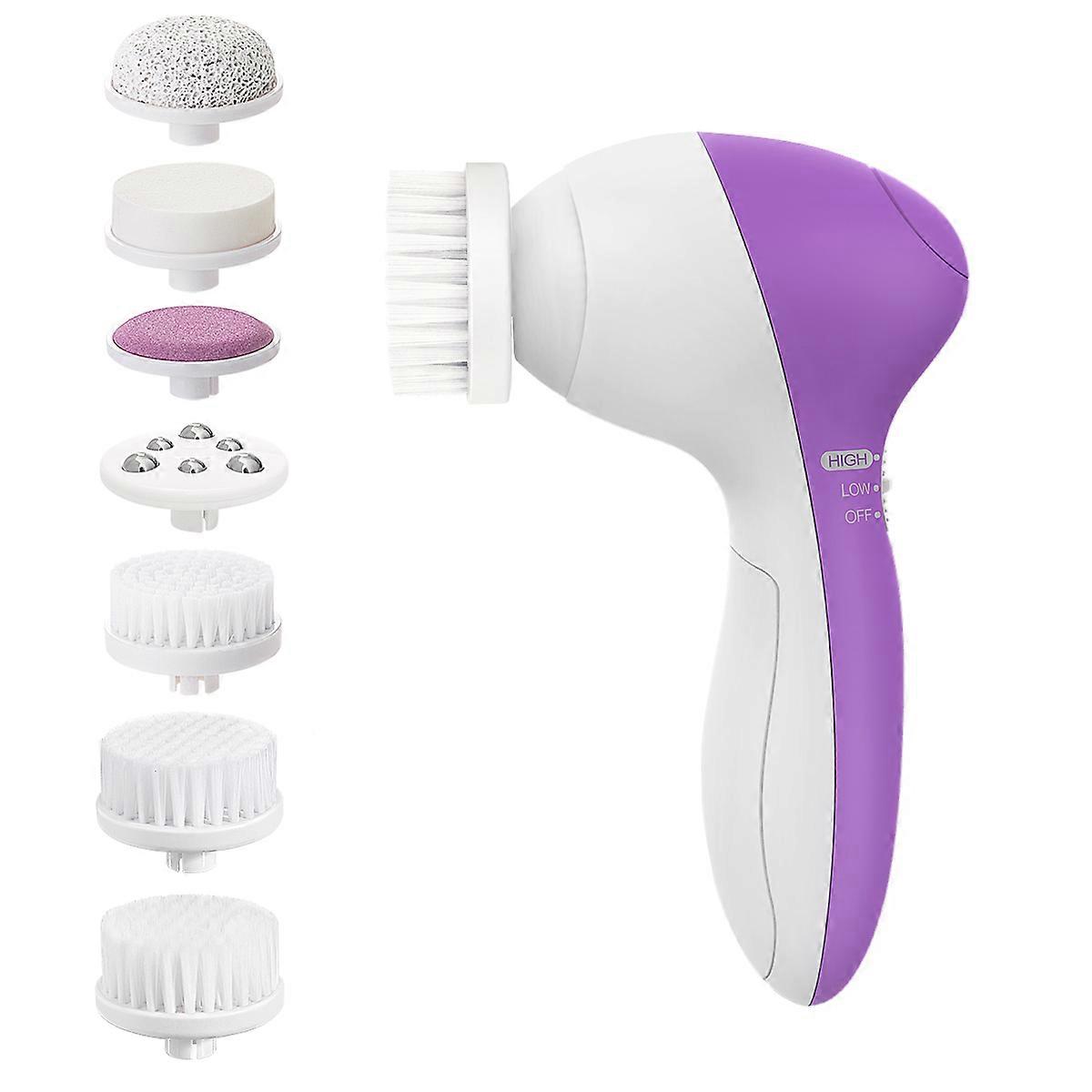 Facial Care Device For Daily Use Electric Cleansing Brush With Various Brush Heads 1 Set