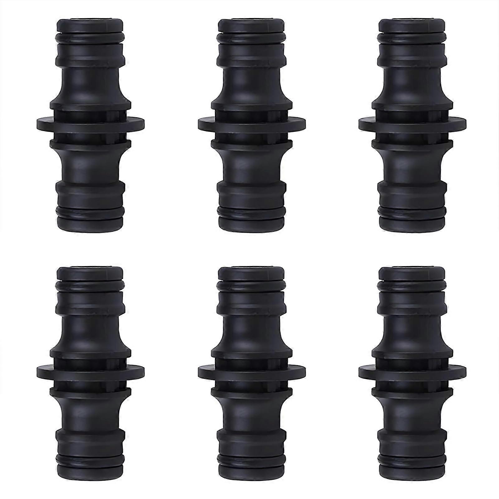 Gardena Coupling, Hose Coupling Gardena Coupling 1/2 Inch Extender Extension Coupling Two Way Coupling for Garden and Home Hose Pack of 6
