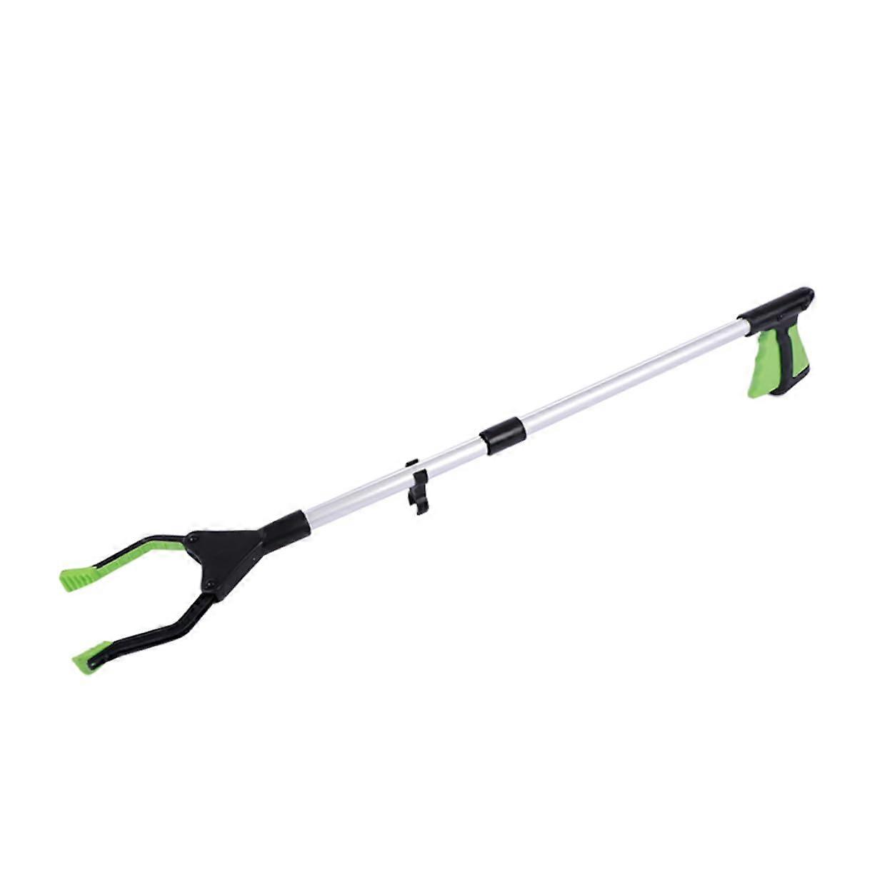 Ergonomic Trash Grabber with Rotating Magnetic Pickup Tool for Indoor and Outdoor Waste, Keys, and Small Objects in Green