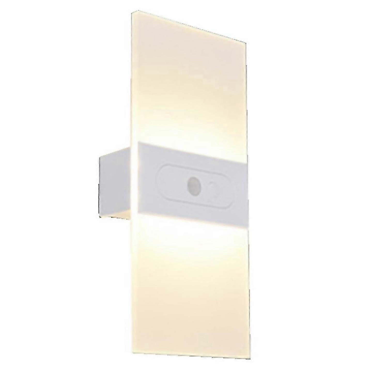 For rechargeable wall lamp drillfree bedside lamp night light White