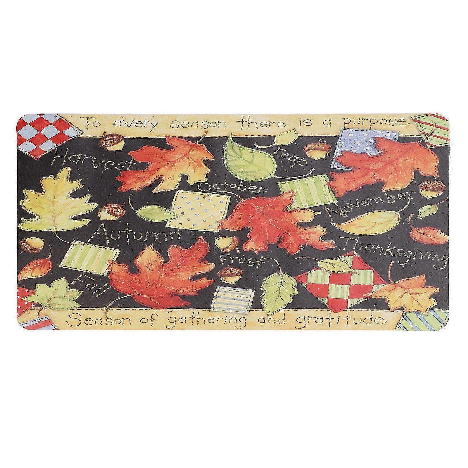 Large Decorative Mouse Pad with Maple Leaves Pattern - Keyboard Desk Protector Mat for Computer & Home Office Use