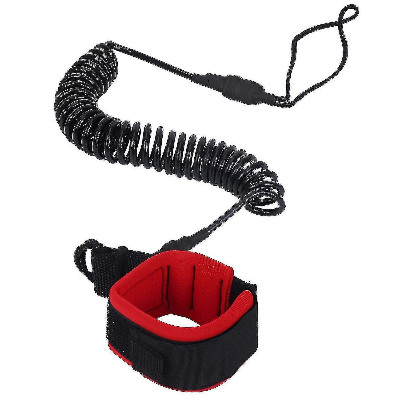 10.6ft مقود الكاحل ركوب الأمواج ملفوفة الوقوف مجداف المجلس الأسود Tpu مجداف المجلس القدم الساق حبل SurfboZZ14