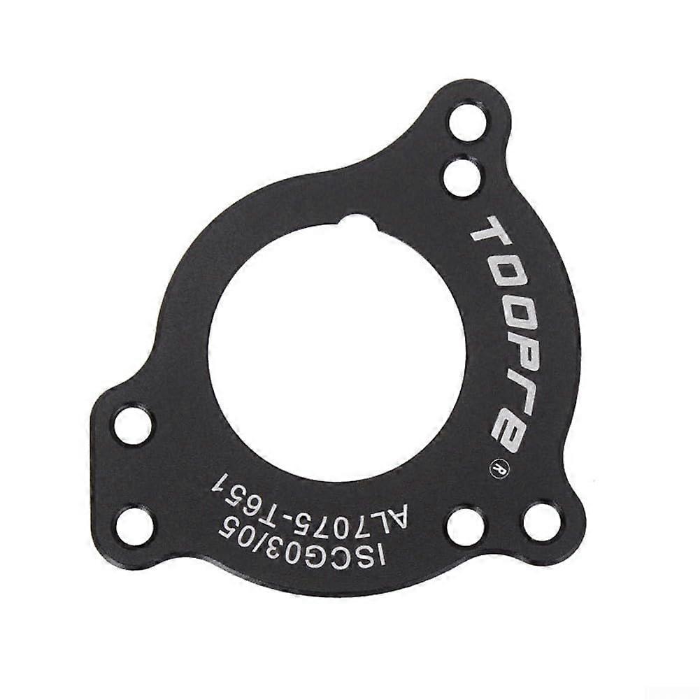 Black chain guide adapter for ISCG mounts, anodized aluminum alloy