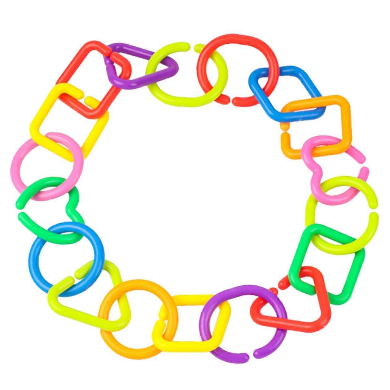 35-Piece Soft Surface Connect Rings Set for Kids, Enhances Grip and Focus, Versatile for Boys and Girls, Ideal for Toddlers