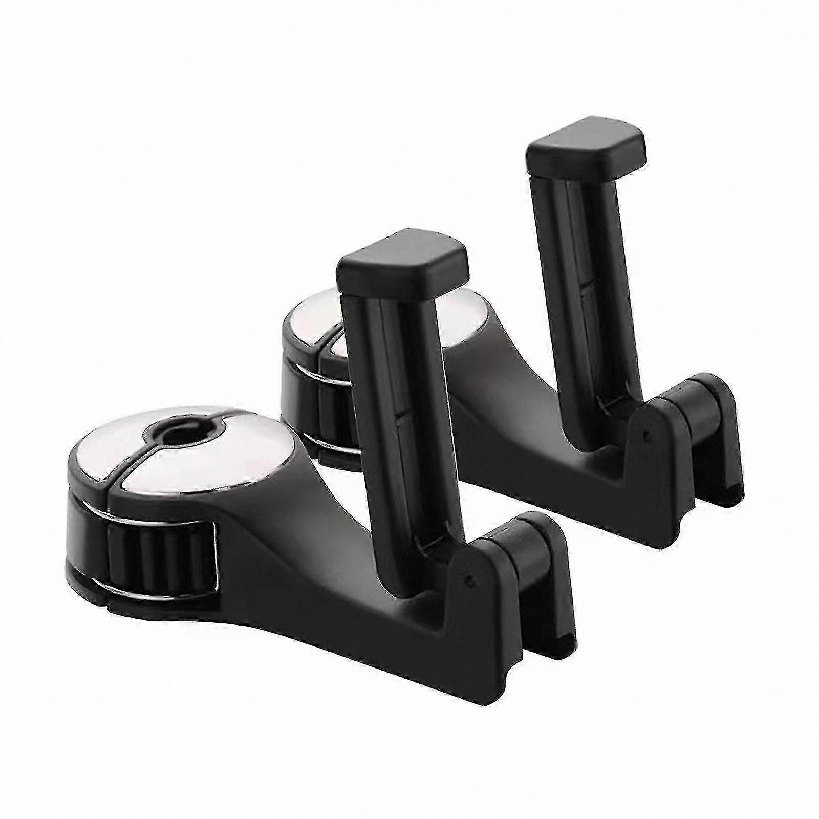 2-in-1 Car Headrest Hooks, Pair of 2 Hidden Seat Hooks for Organizing Accessibility