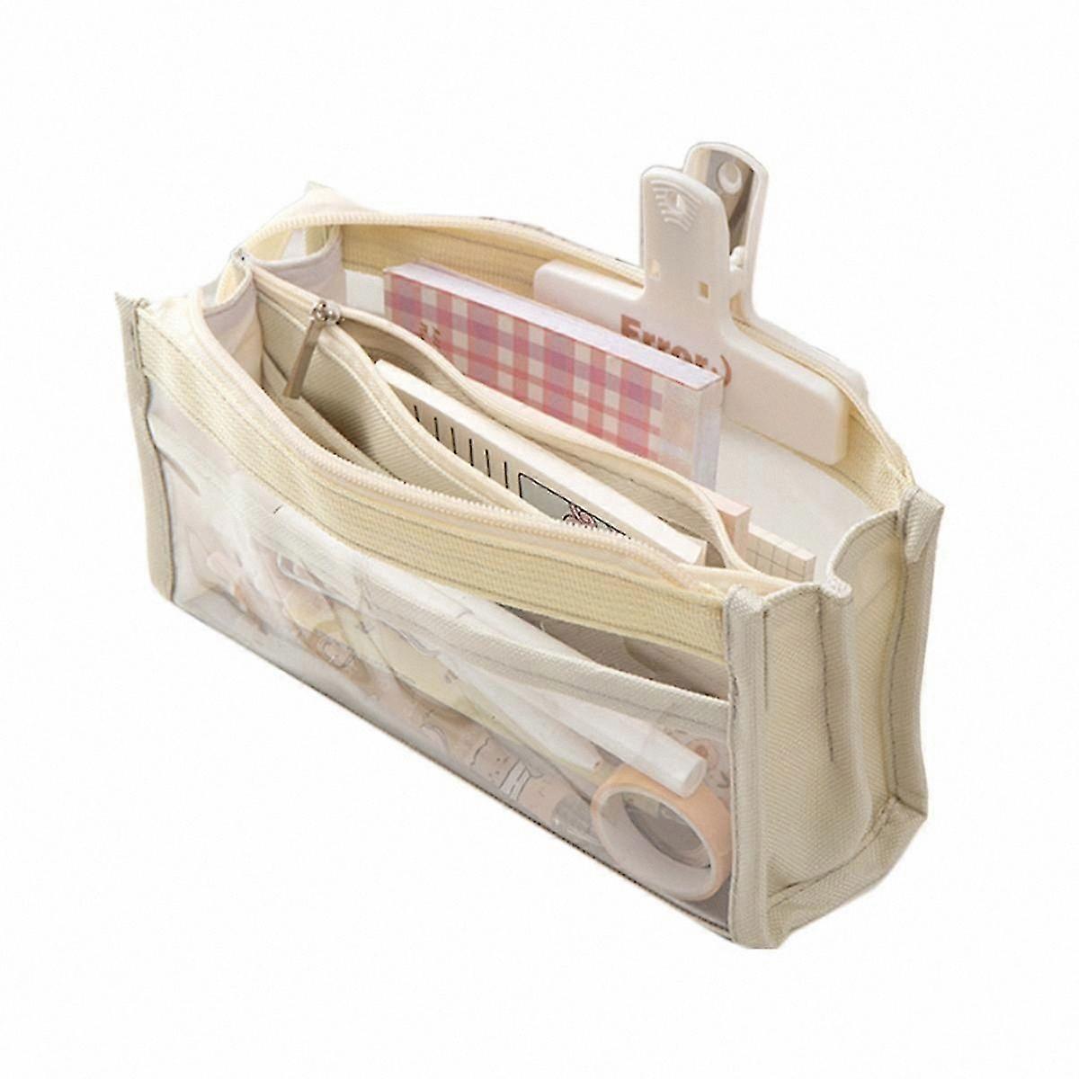 6-Layer High-Capacity Stationery Organizer Simple Japanese-Style Pencil Case