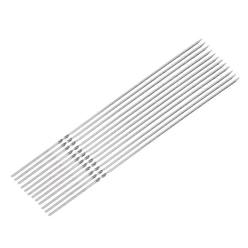 أسياخ معدنية للشواء كباب أسياخ في الهواء الطلق حفلة شواء فضية حتى الطبخ 50 قطعة