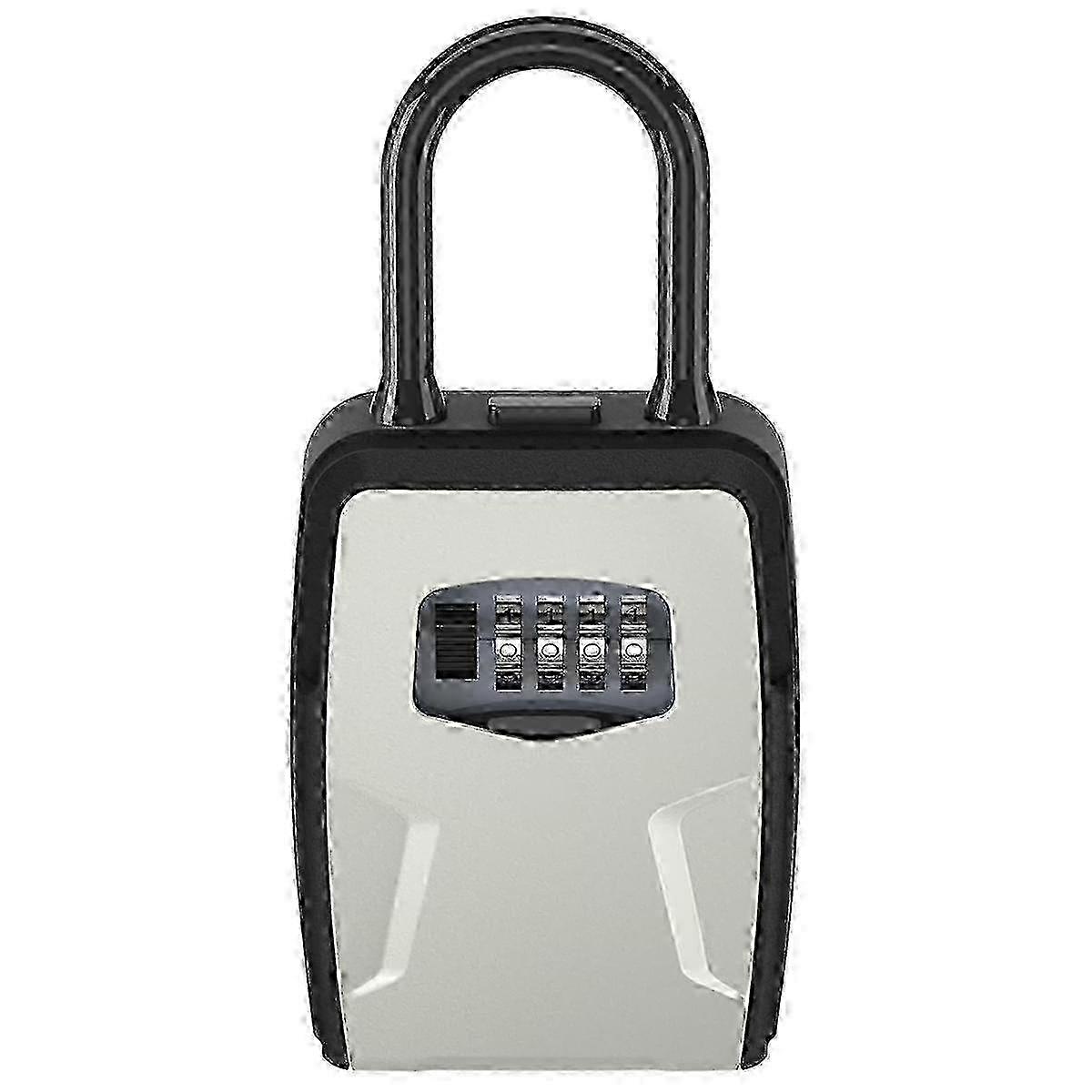 Wall Mounted 4-Digit Combination Lock Key Safe Box for Home & Office Security