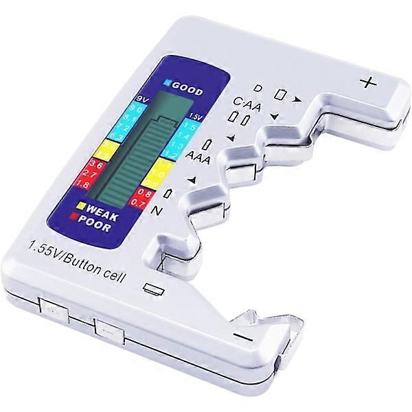 Digital Universal Battery Tester Battery Check for All Batteries C AA AAA D N 9V 6F22 1.5V Button Cell Small Mini Batteries